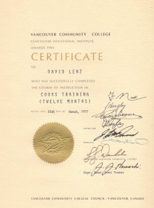 Vancouver - Cooks Training 